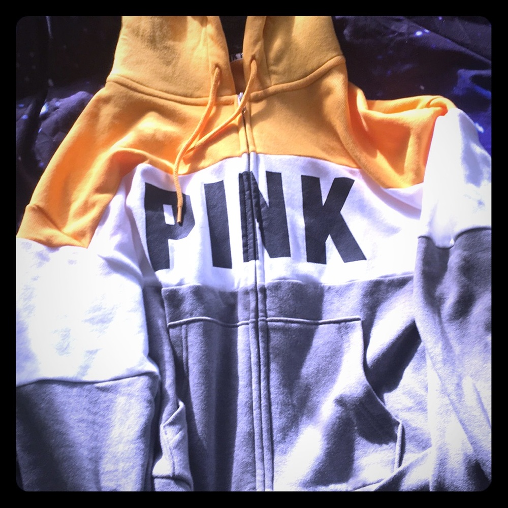 Yellow Victoria Secret PiNK Sweatshirt